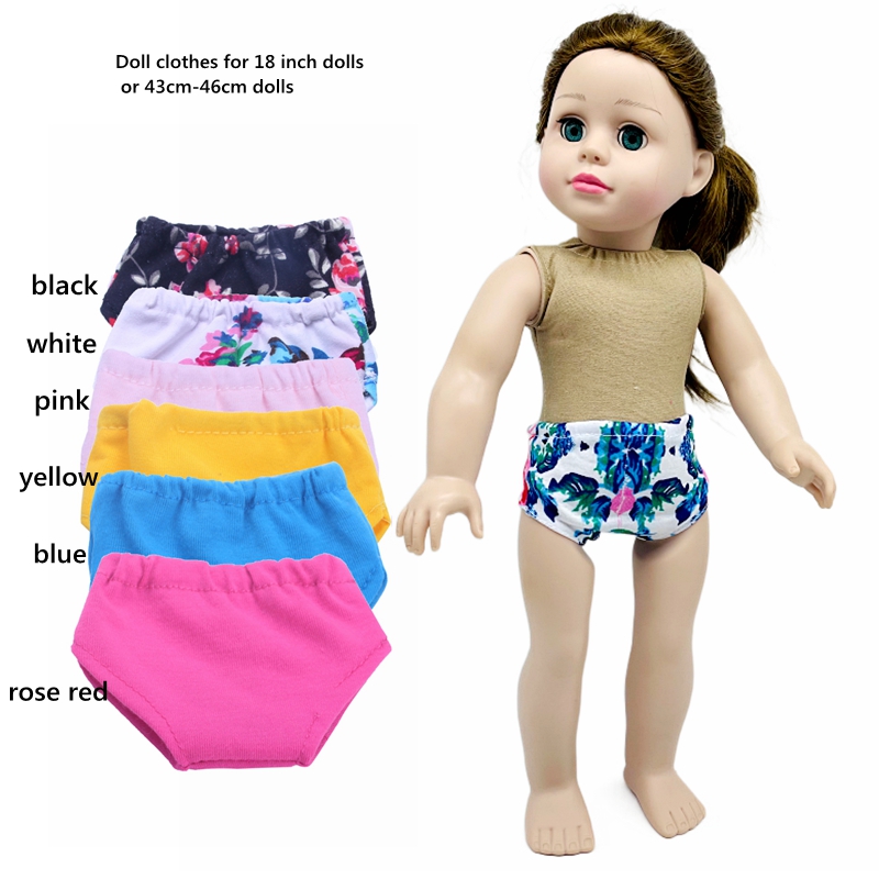 43cm Reborn Baby Doll And 18-inch American Girl Doll Underwear Set