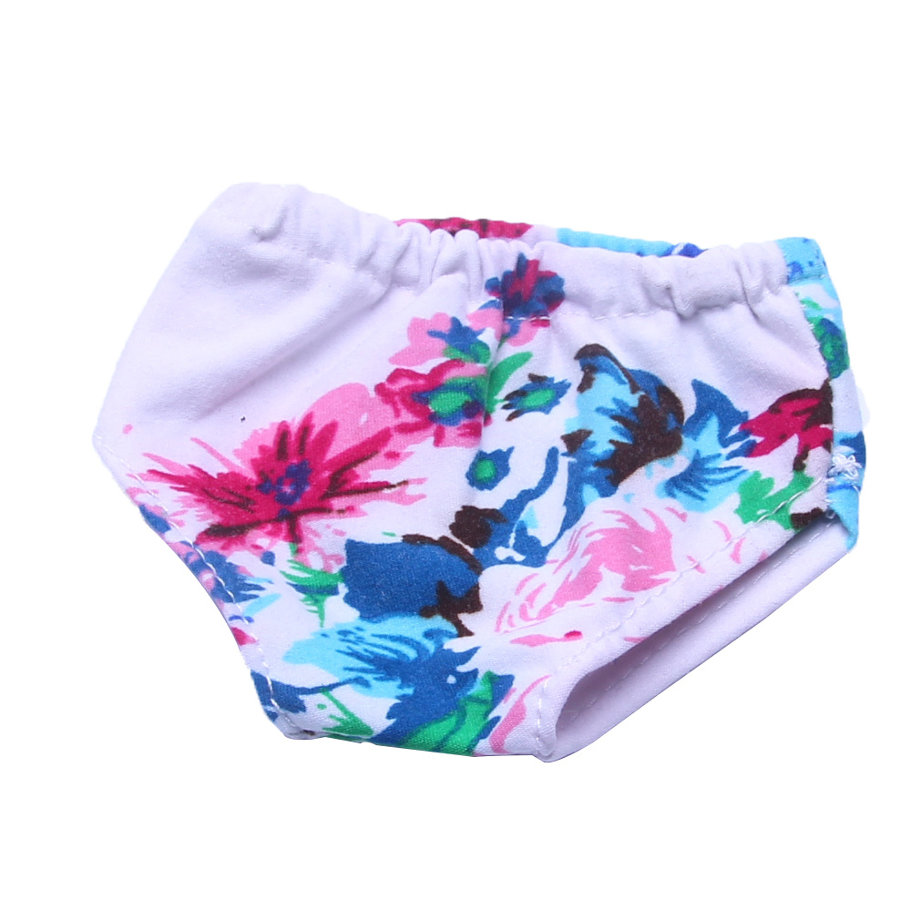 Doll Clothes Accessories Flower Printed Panties Fits New - Temu Canada