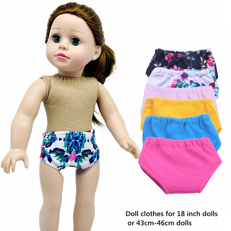 Doll Clothes Accessories Flower Printed Panties Fits New - Temu Canada