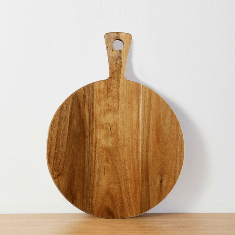 Planche à pizza ronde en bois, durable, pour coupe à peler, TANF2, outils  de cuisine pratiques, accessoires