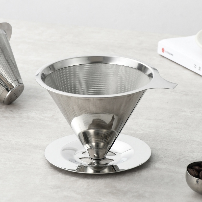 Stainless Steel Dripper Pour over Coffee Filter Kitchen - Temu