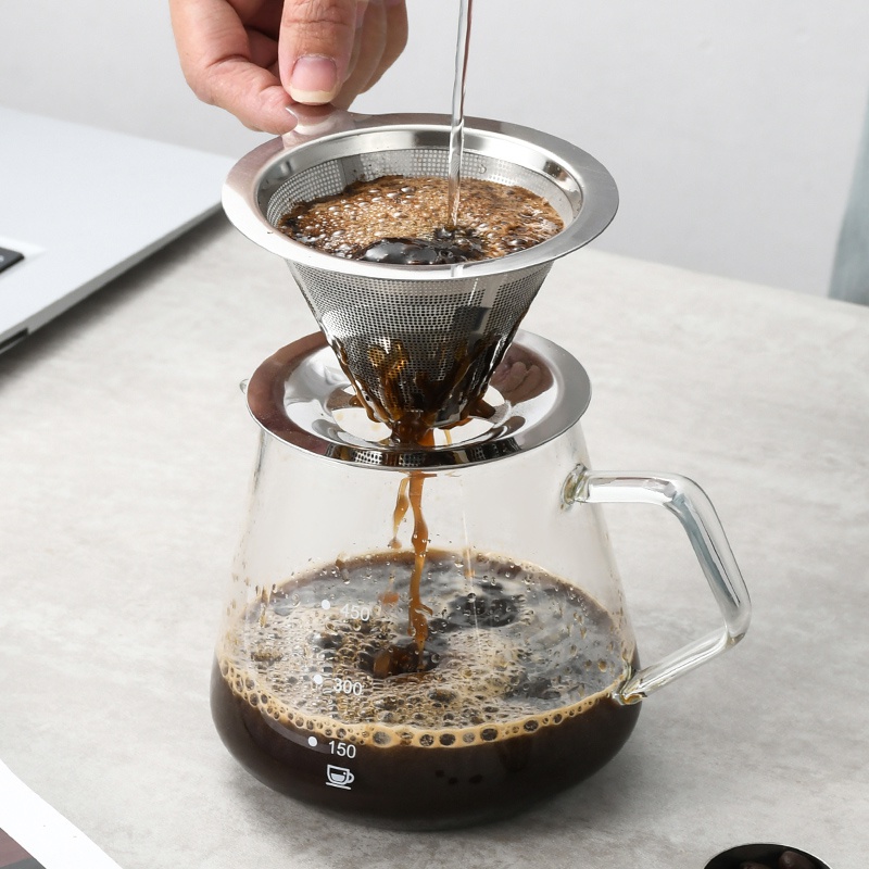 Filterless Pour Over Coffee Cone