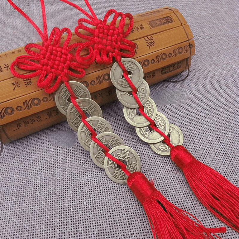 Ancient Copper Coin Pendant Auspicious Hanging Pendant