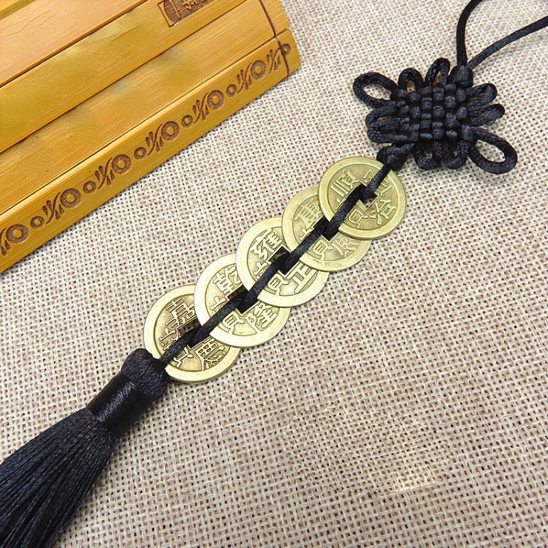 Ancient Copper Coin Pendant Auspicious Hanging Pendant