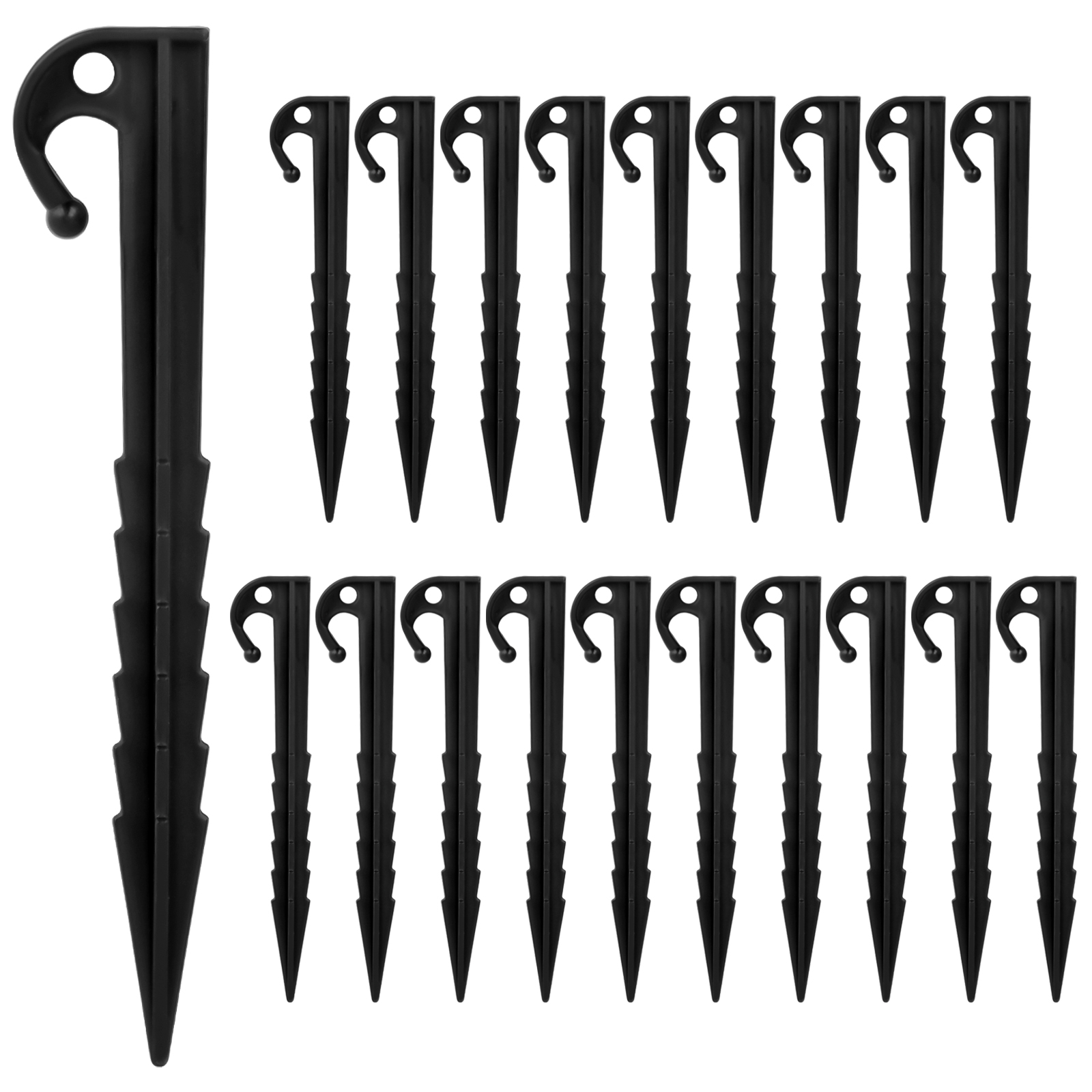 Tiomues Tent Stakes, 10PCS Heavy Duty Tent Stakes Pegs, Outdoor Camping  Windproof Professional Ground Stakes, Metal