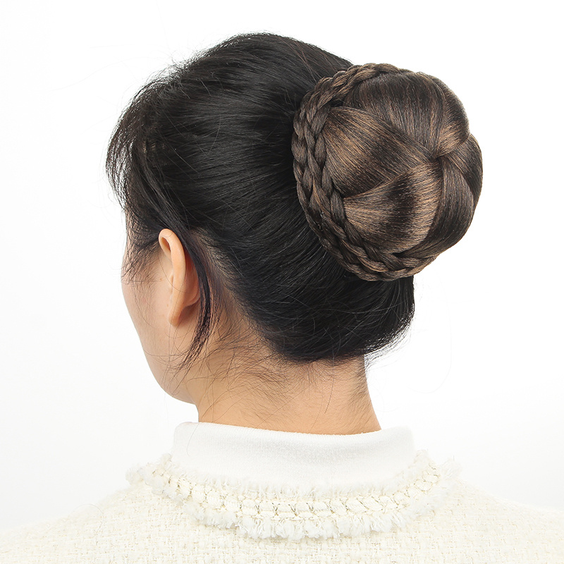 Synthetic Hairpieces Braided Hair Bun Chignon Donut Temu Australia