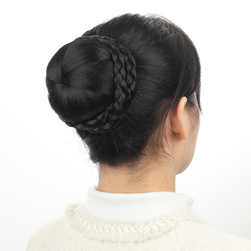 Synthetic Hairpieces Braided Hair Bun Chignon Donut Temu Australia