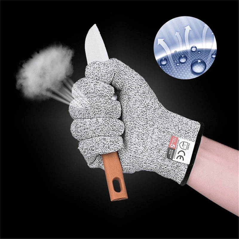 Cut Resistant Gloves Grade 5 Stainless Steel Gloves For Meat Cutting  Fishing Fishing Oyster Shucking