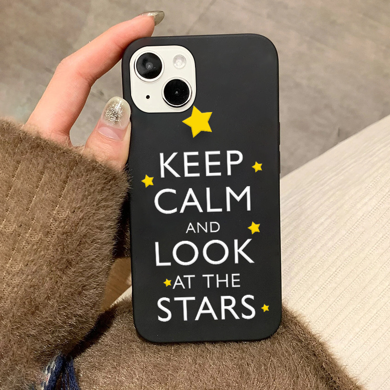 Keep Calm Print Design Mobile Phone Case For Iphone 14 13 12 11 Xs