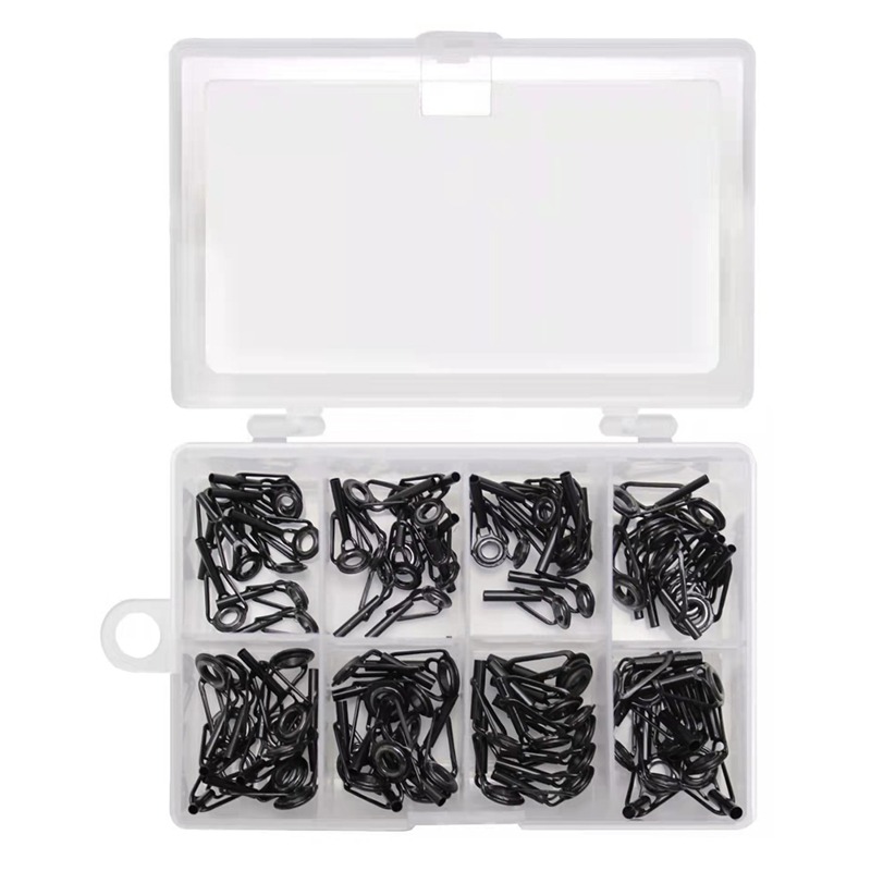 8pcs 80pcs Ceramic Carbon Steel Direction Ring Guide Set for Lure Rods