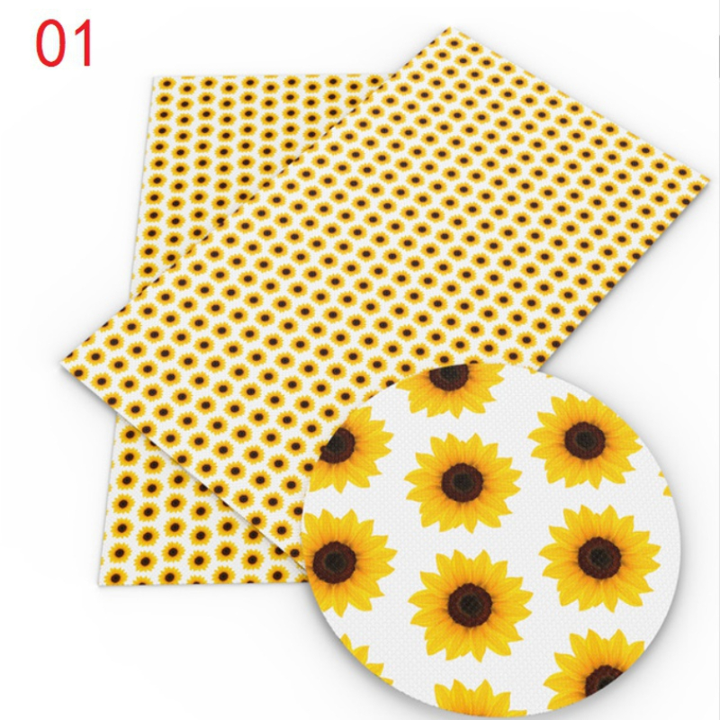 Sunflower Printed Polyester Cotton Fabric For Patchwork - Temu