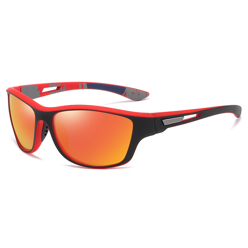Polarized Fishing Sunglasses Cycling Men's Driving Shades male Sun Glasses with Sunglasses Box Hard Eyeglasses Case,Temu