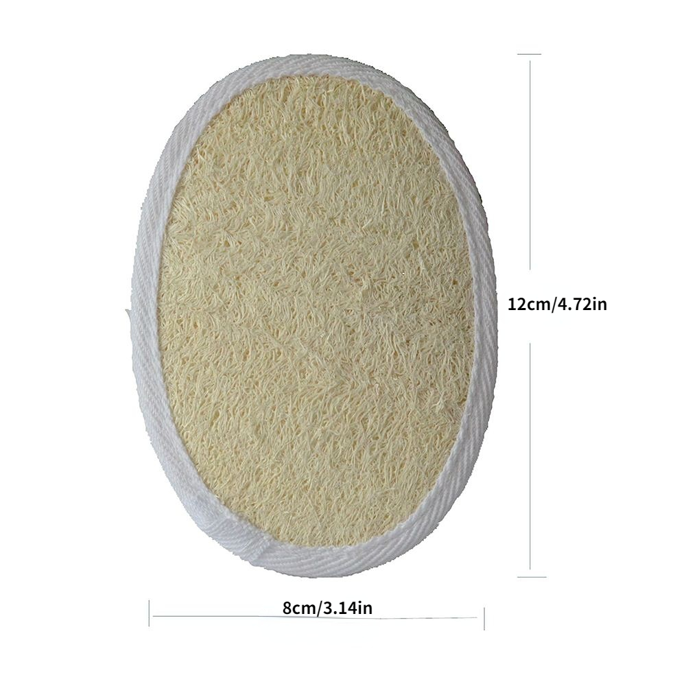 1pc, Natural Loofah Brush, Bath Exfoliating Scrub Sponge, Body Scrubber Exfoliator Soft Shower Cleaning Brush, Back Cleaner Pad, Bathing Tools