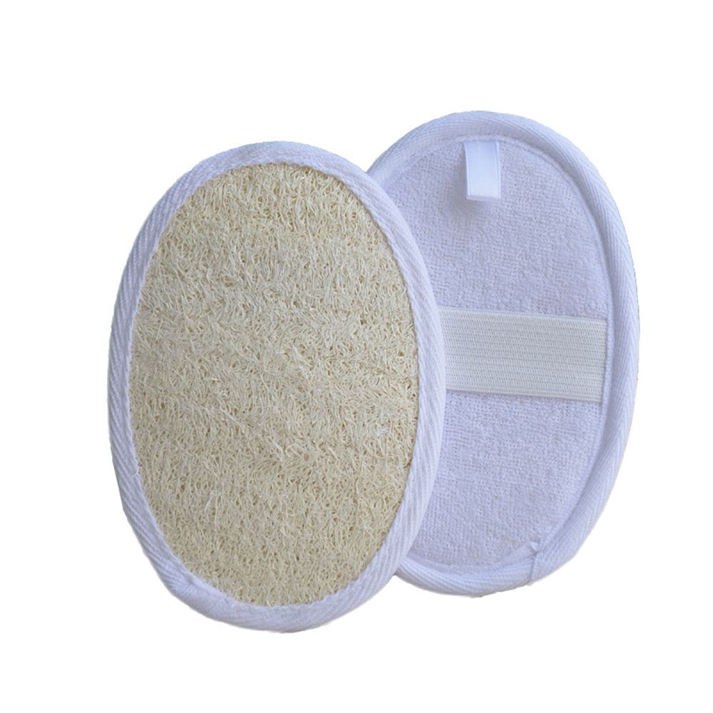 1pc, Natural Loofah Brush, Bath Exfoliating Scrub Sponge, Body Scrubber Exfoliator Soft Shower Cleaning Brush, Back Cleaner Pad, Bathing Tools