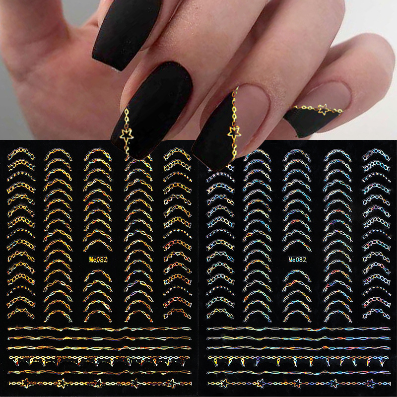 Belicia 6 Sheets Line Nail Decals 3D Self-Adhesive Minimalist Nail Art  Stickers - Price in India, Buy Belicia 6 Sheets Line Nail Decals 3D  Self-Adhesive Minimalist Nail Art Stickers Online In India,