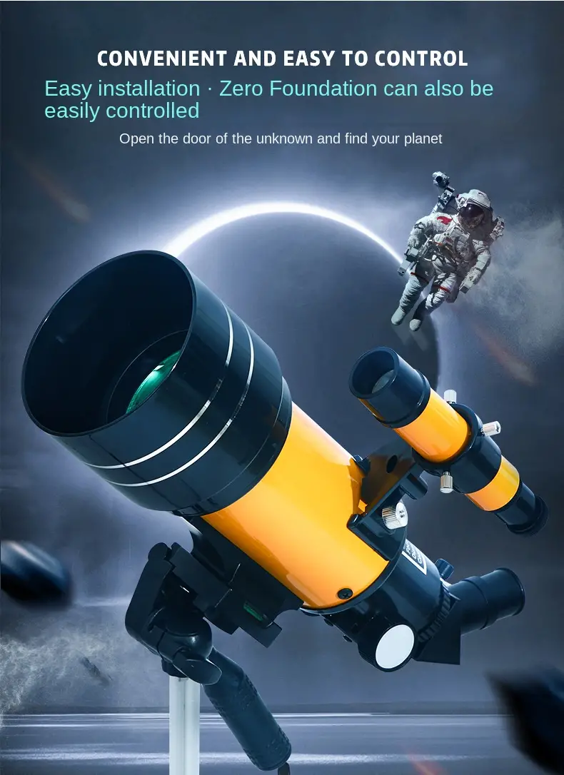 professional astronomical telescope 150 times zoom high power portable tripod night vision deep space star view moon universe details 3