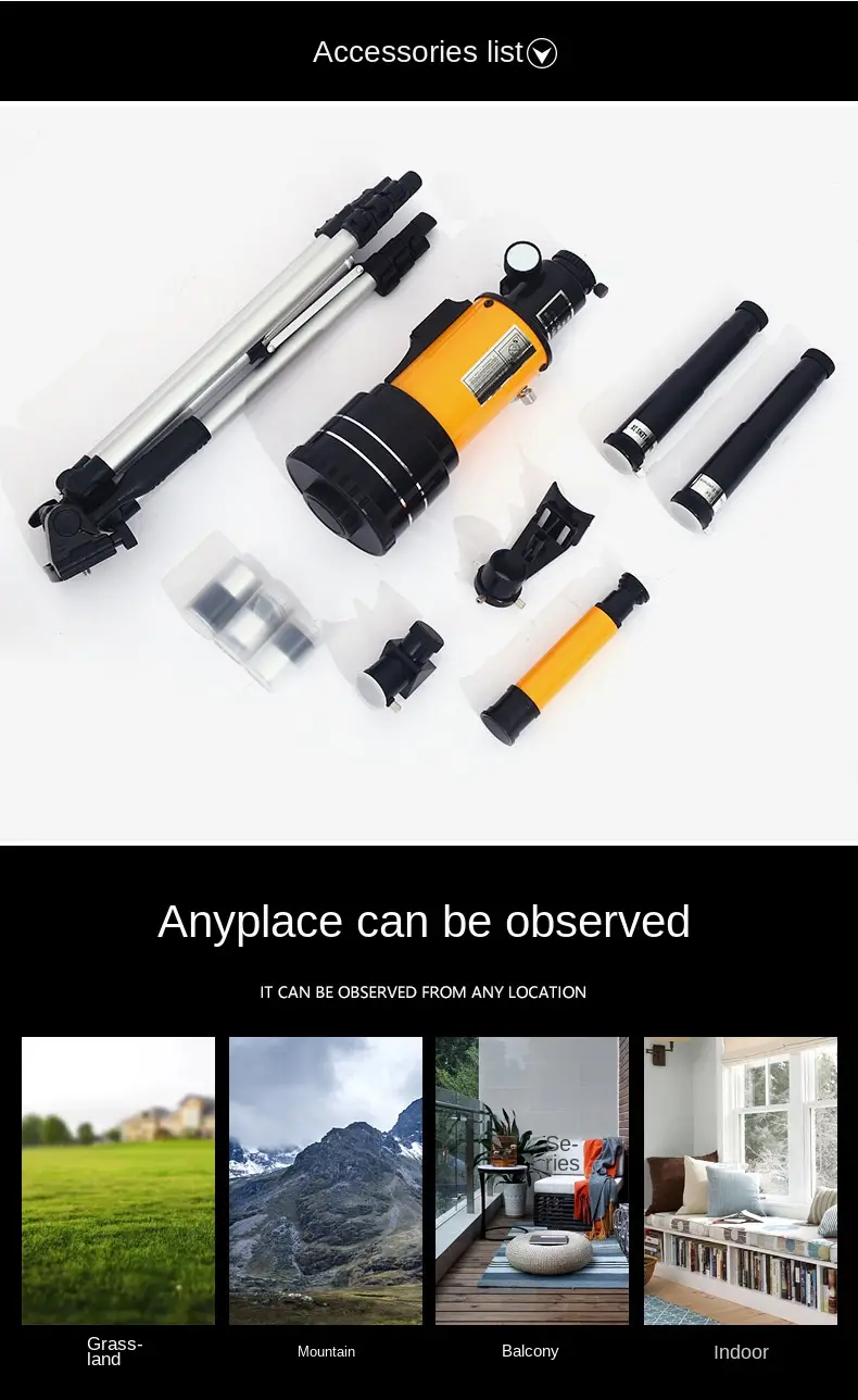 professional astronomical telescope 150 times zoom high power portable tripod night vision deep space star view moon universe details 4