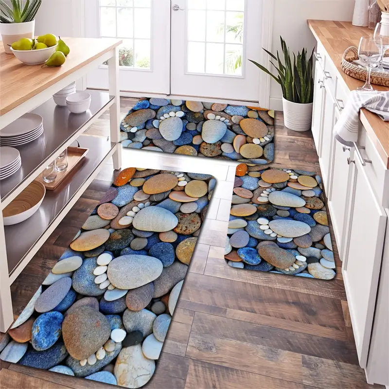 Non-slip 3d Pebbles Floor Mat For Home And Bathroom - Welcome Entrance Door Mat  Rug For Living Room And Kitchen - Soft And Durable Floor Rug With Anti-slip  Backing - Temu Germany