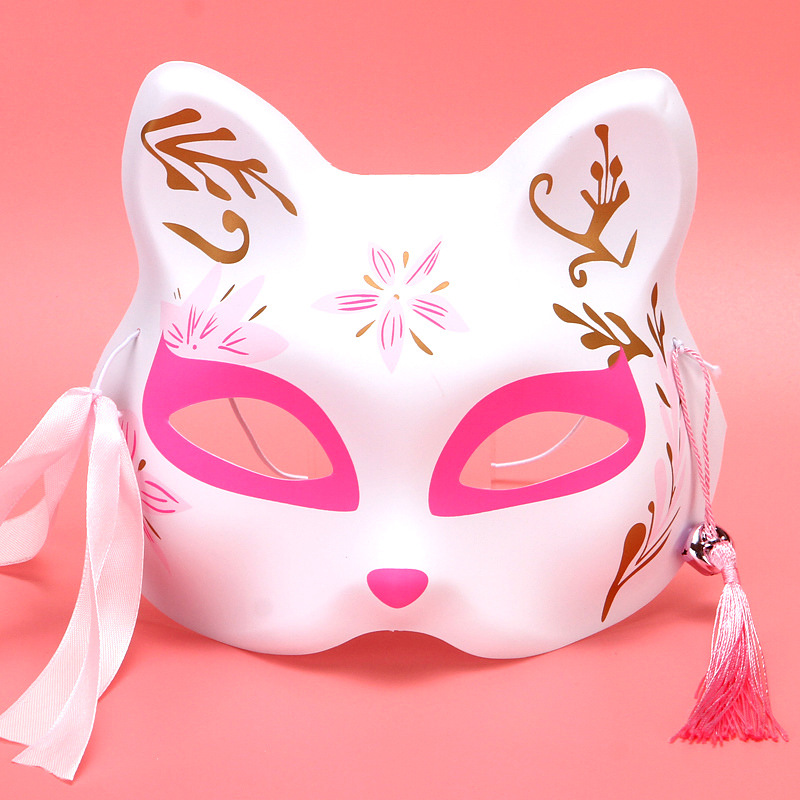 Fox Mask Japanese Anime Props Decoration Firework Festival - Temu