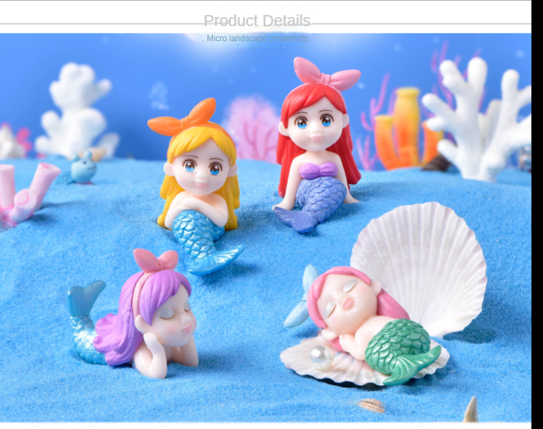 mermaid aquarium toy