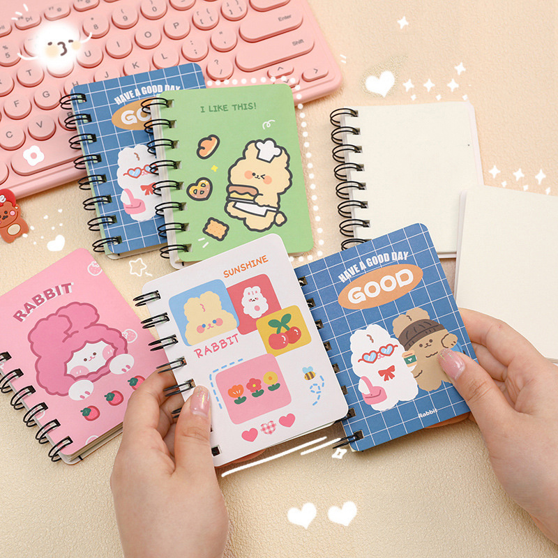 Cute Cartoon Mini Notebook Daily Weekly Planner Book Student