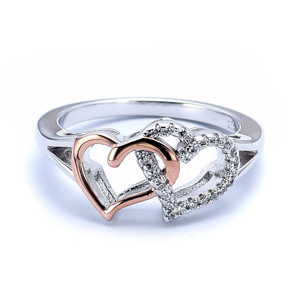 

1pc Elegant Ring With Heart Shape For Wedding Engagement And Party For Men And Women Size Us 5-11#