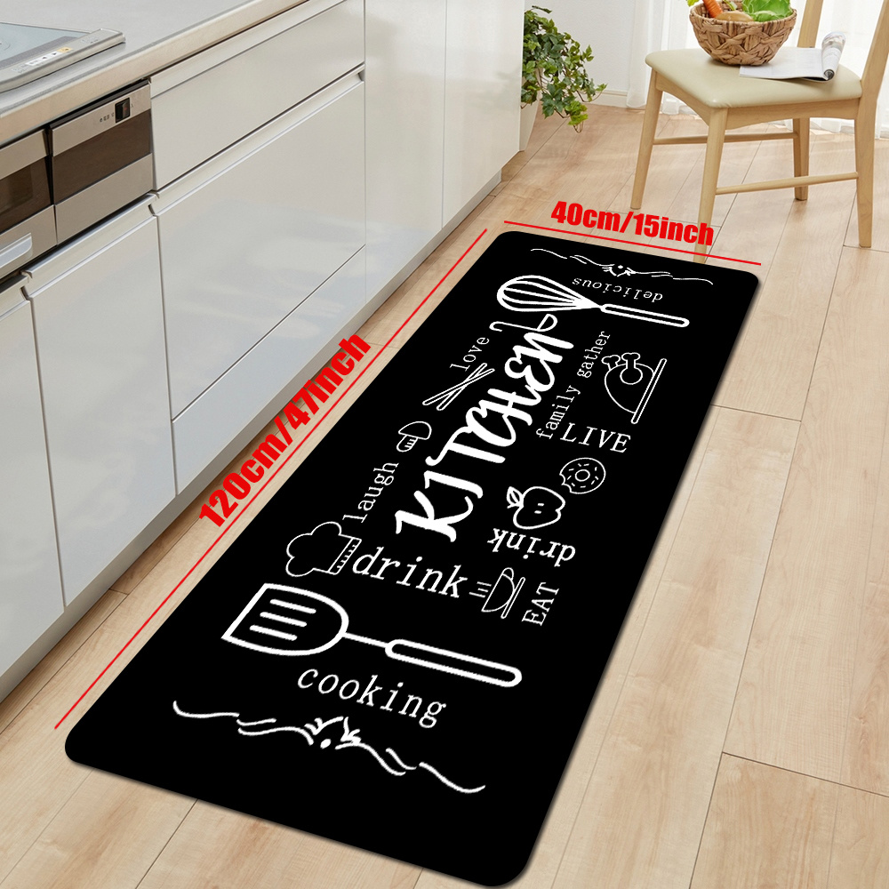 Kitchen Floor Mat Home Entrance Door Mat Bedroom Living Room Decoration Floor  Rug Corridor Bathroom Door Non-slip Rug - Temu Germany