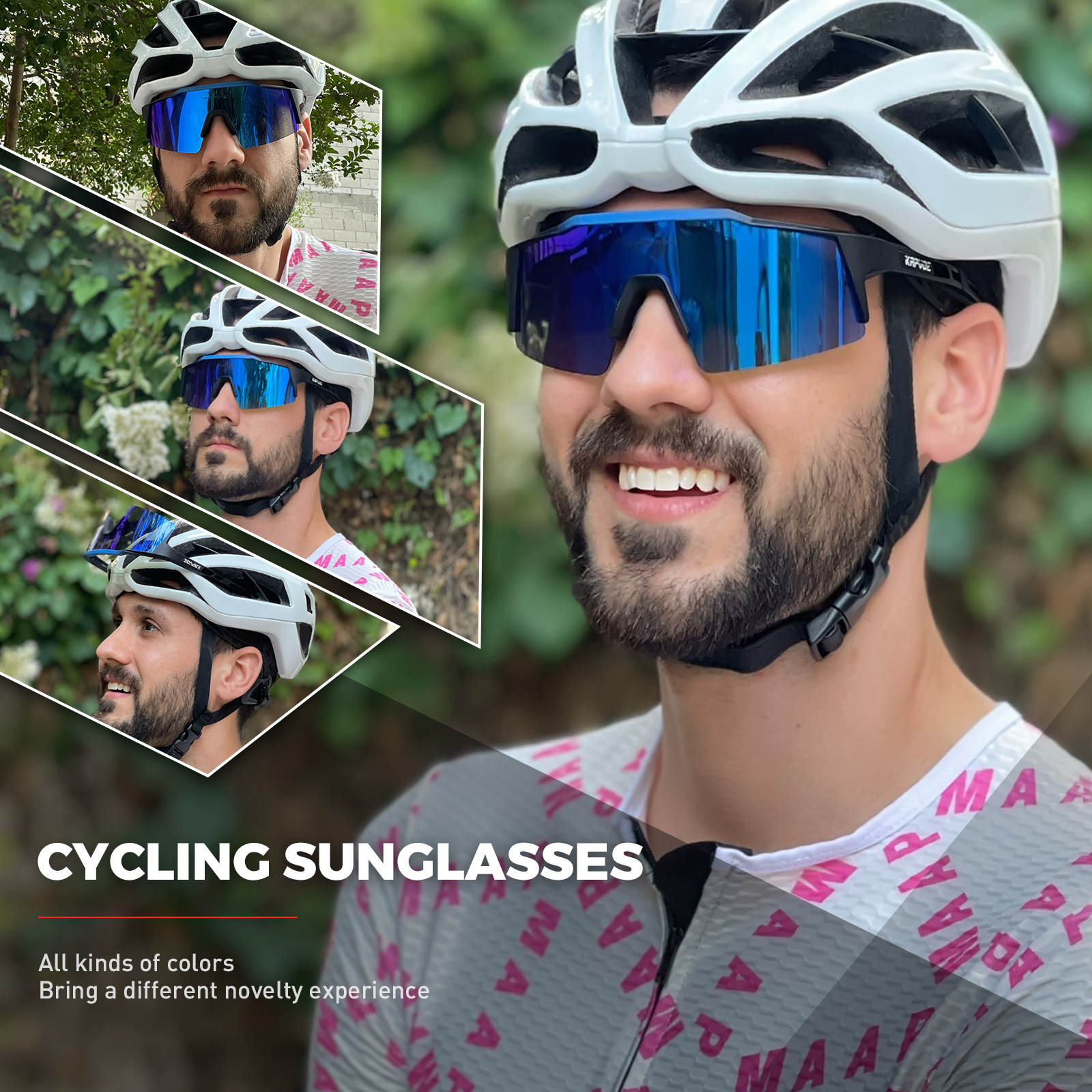 Trendy Shield Sports Glasses For Men Women For Cycling Outdoor