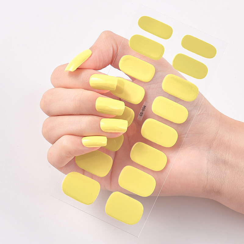 Solid Color Nail Wraps Full Cover Nail Stickers For Women - Temu