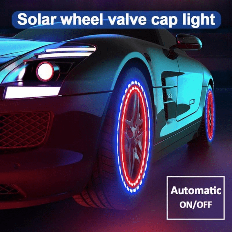 12 LED Auto Auto Solar Power Energie Flash Rad Reifen Felge Licht Bunte  Dekor Lampe Reifen Beleuchtung Dekoration Von 5,75 €