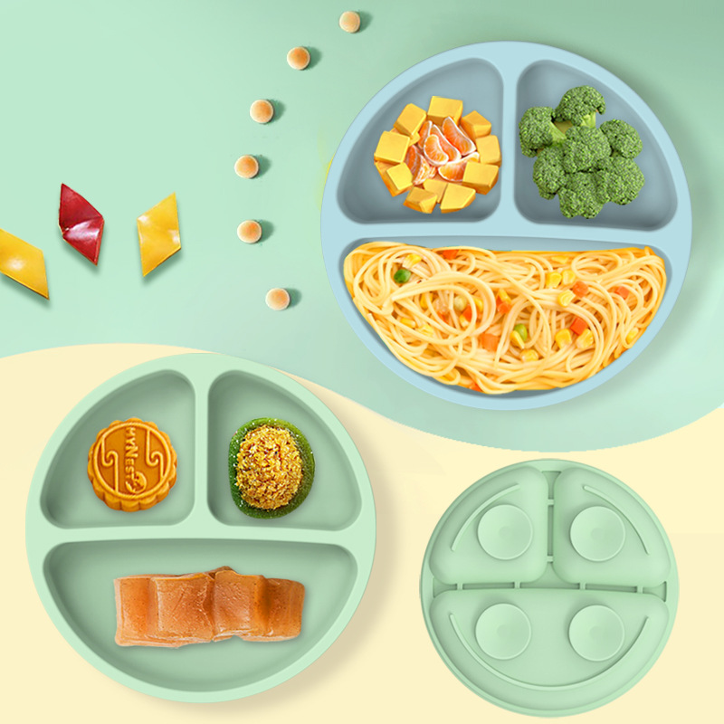 Assiette pour Enfants, Vaisselle pour Enfant Portable Antidérapant, Set  Repas Bébé Ventouse Voiture De Dessin Animé pour La Plupart des Tables Et  des