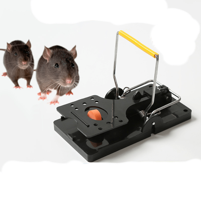 4Pcs Reusable Wooden Mice Mouse Traps Bait Mice Home Garden