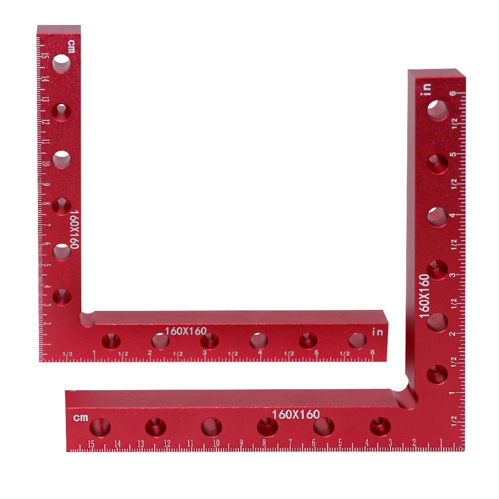 2 Pack 6.3Inch 90 Degree Positioning Squares Right Angle Clamps