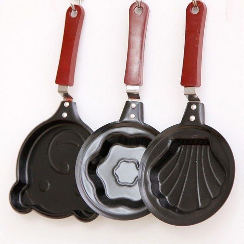 1pc Egg Frying Pot, Mini Breakfast Egg Frying Pot, Assorted Varieties Cartoon Frying Pot, Heart-shaped Non-stick Egg Pot, Omelette Pans Of Various Shapes, Kitchenware, Kitchen Tools