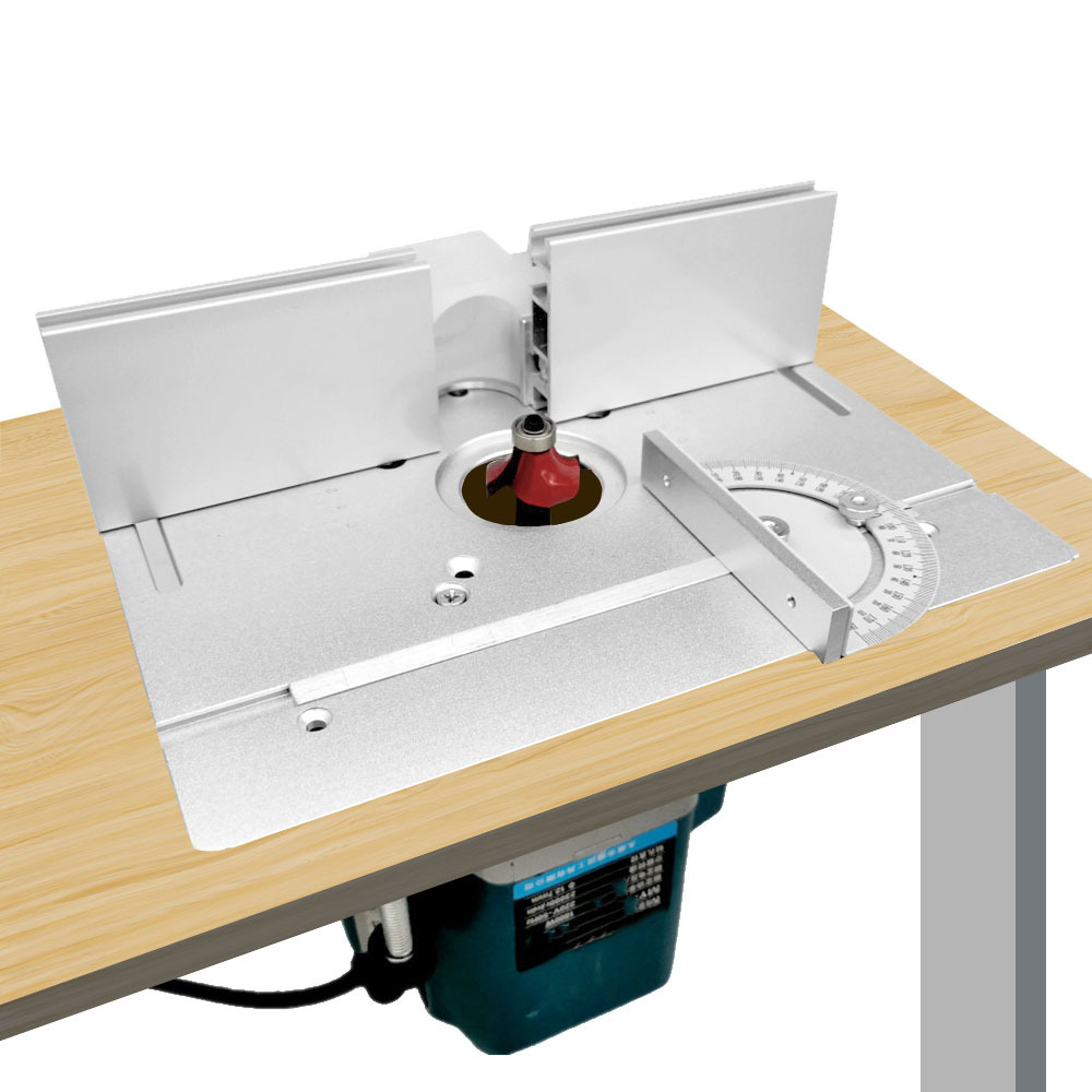 

Upgrade Your Woodworking Bench With A 1pc Multifunctional Aluminium Router Table Insert Plate!