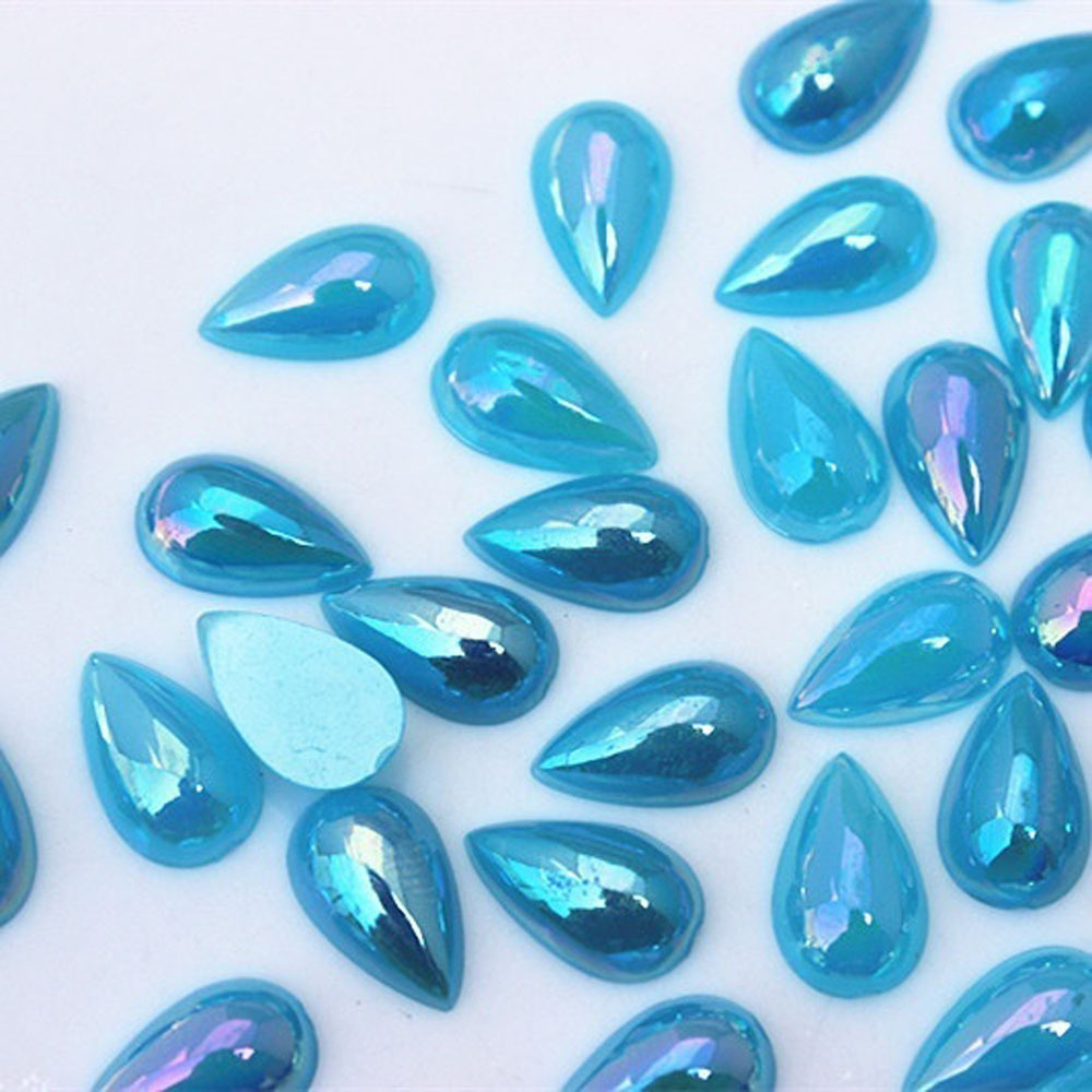 Sew On Rhinestone Tear Drop Acrylic Rhinestone Metal Fatback - Temu