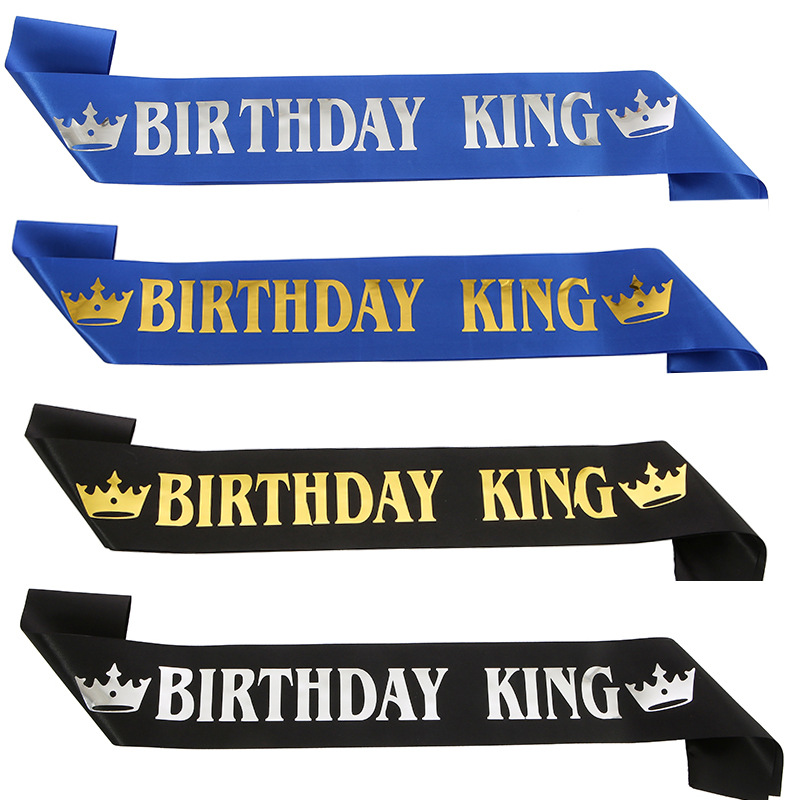 Gold Glitter King Birthday Cake Topper for Boy 1st 3rd 10th 16th 18th 20th  21st 25th 29th 30th 40th 50th Birthday, Man Boy Prince Birthday Party