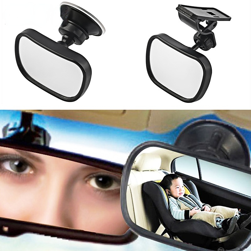 Espejo de coche bebé, Giratorio 360° Grados Espejo Retrovisor para