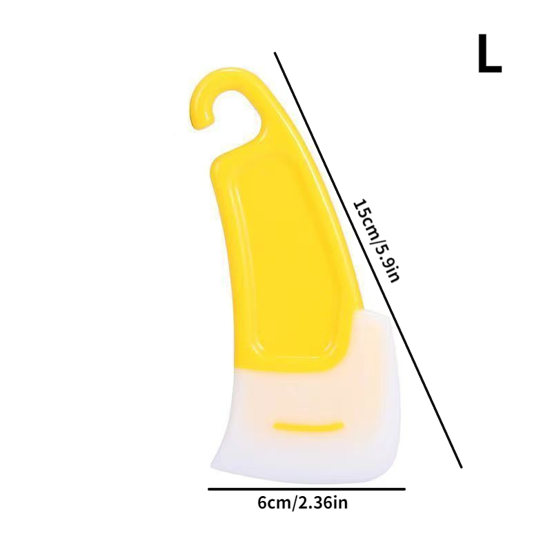 1pc Yellow Kitchen Silicone Scraper For Removing Stains From Pots, Pans And  Dishes. Home Cleaning & Party Essential Tool