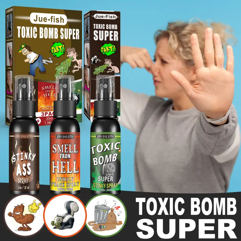 Stinky Fart Spray Poop Hell Bomb Smell April Fool's Day Whole