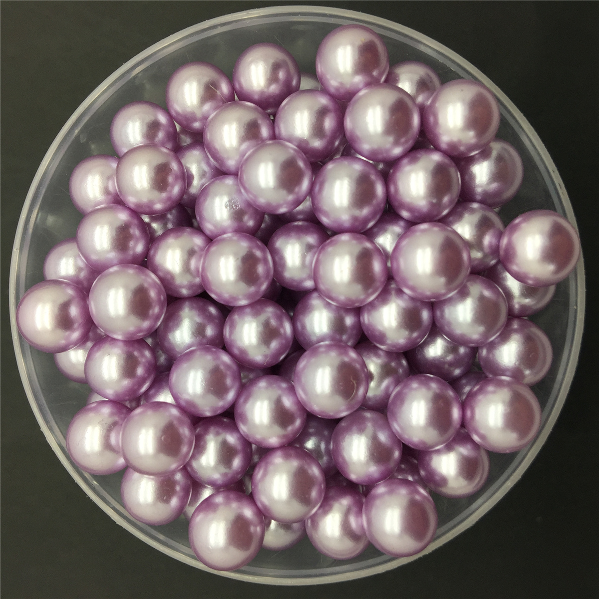 Light Purple Pearl 6mm Round Plastic Beads (500pcs)