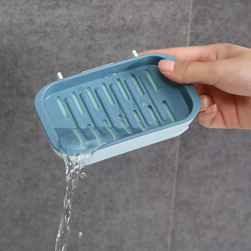 Soap Dish Suction Soap Holder No Drill Removable Wall Mounted Soap