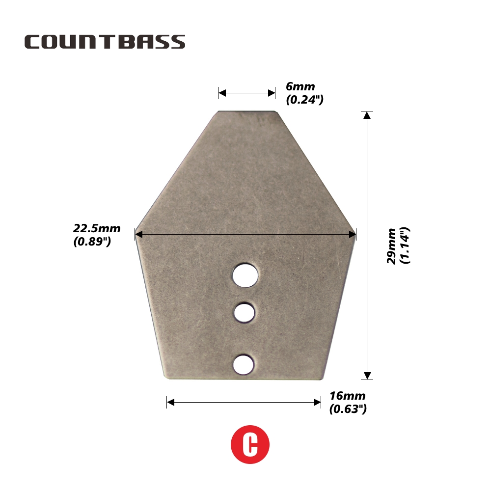 Countbass Swim Jig Blades Stainless Steel Chatterbait Blade - Temu