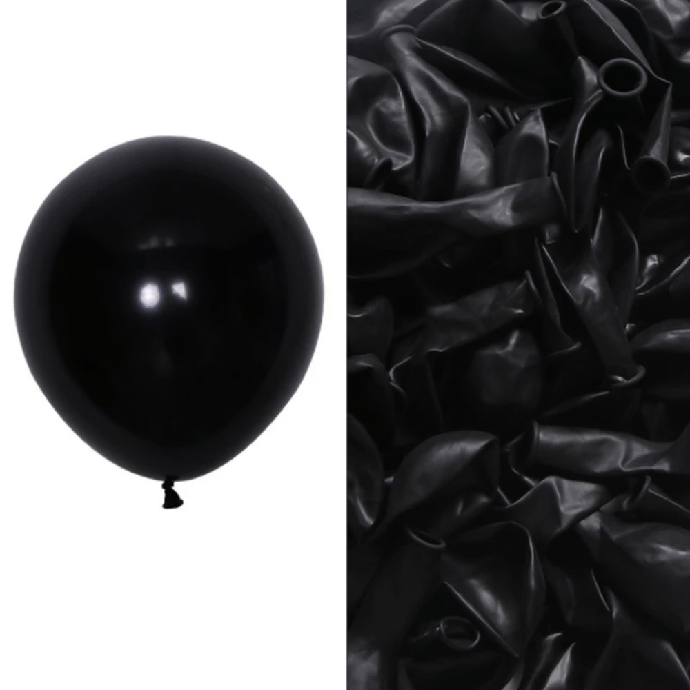 120pcs 5in Globos Negros Globos Látex Negros Fiestas - Temu