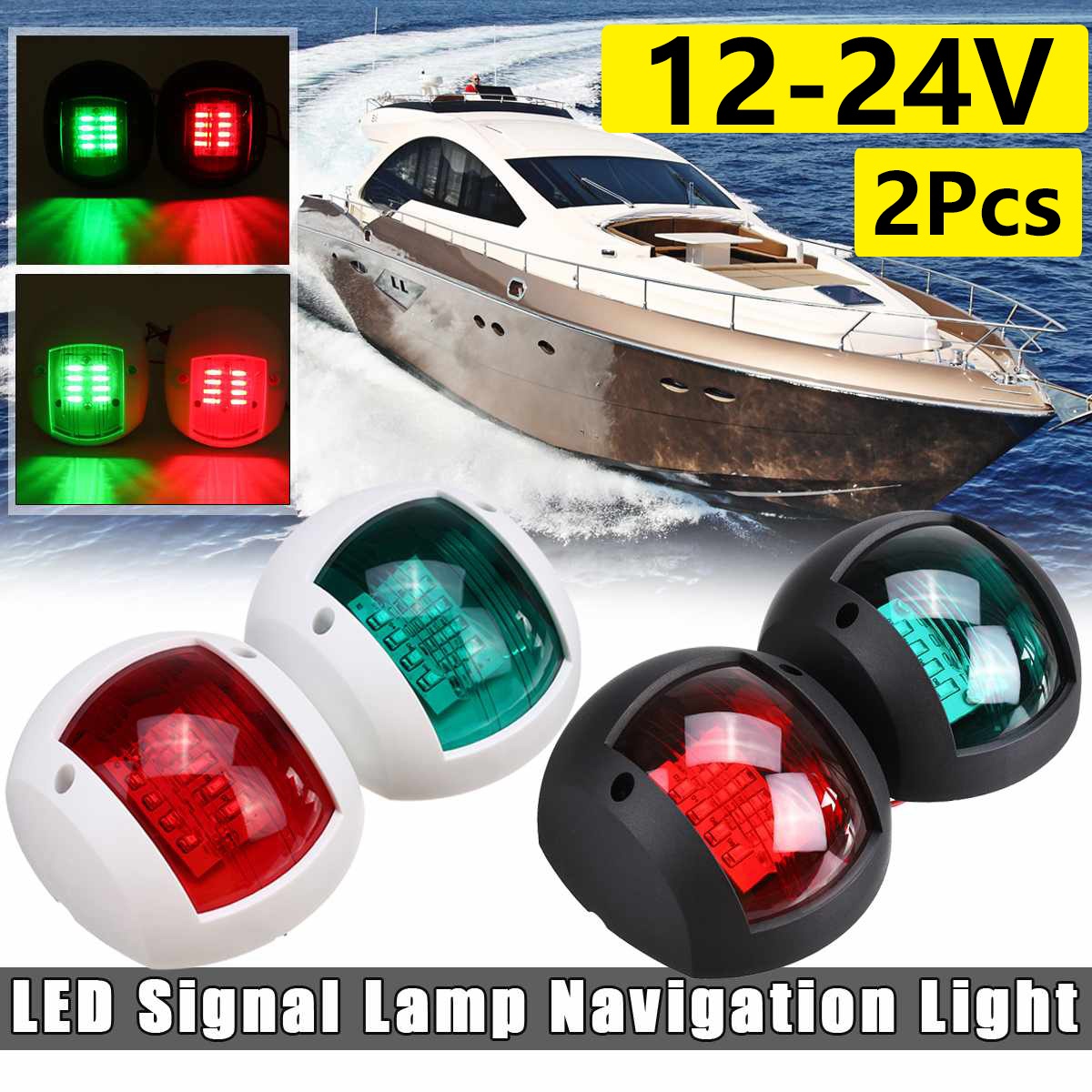 Obcursco Boat Navigation Lights, Marine LED Navigation Light, Boat LED Bow  Light. Ideal for Pontoon, Skiff, and Small Boat