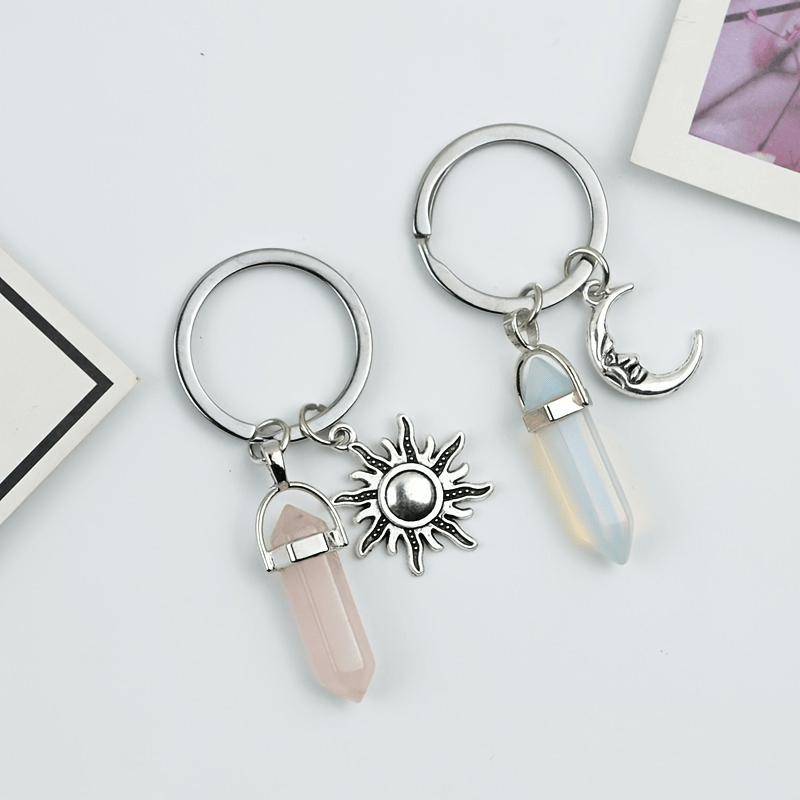 Moon Charm Keychain