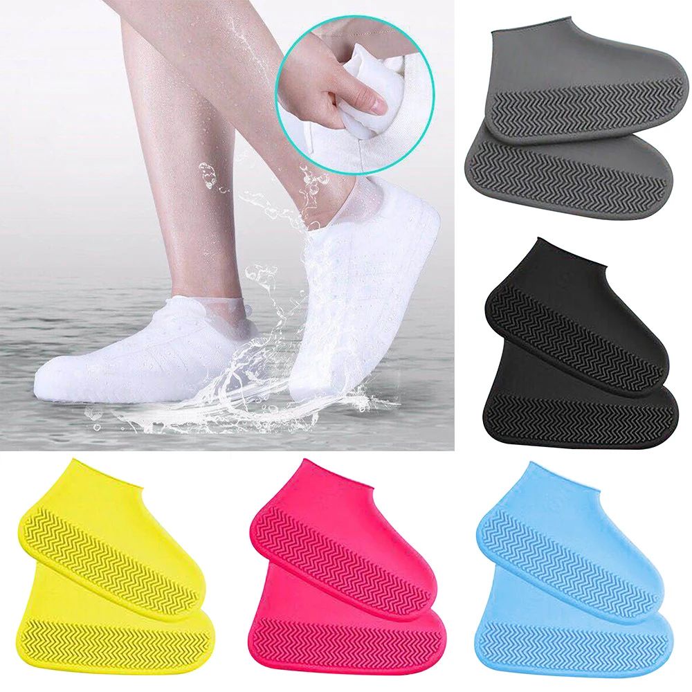 1 paire Protection anti-pluie de chaussure réutilisable