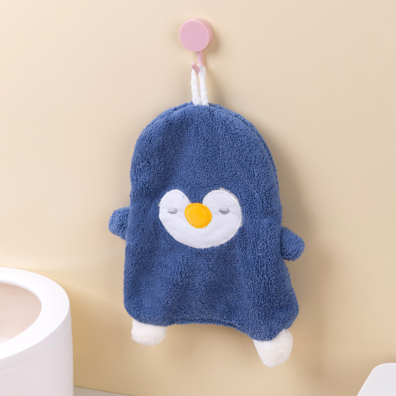 Cute hand towel penguin absorbent household hand towel kitchen hand towel  duck