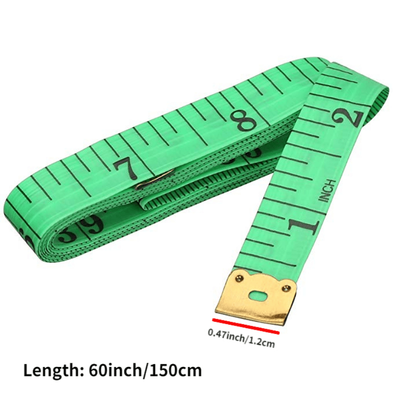 60-Inch Inch/Metric Tape Measure Tailor Sewing Cloth Ruler, Size: Large