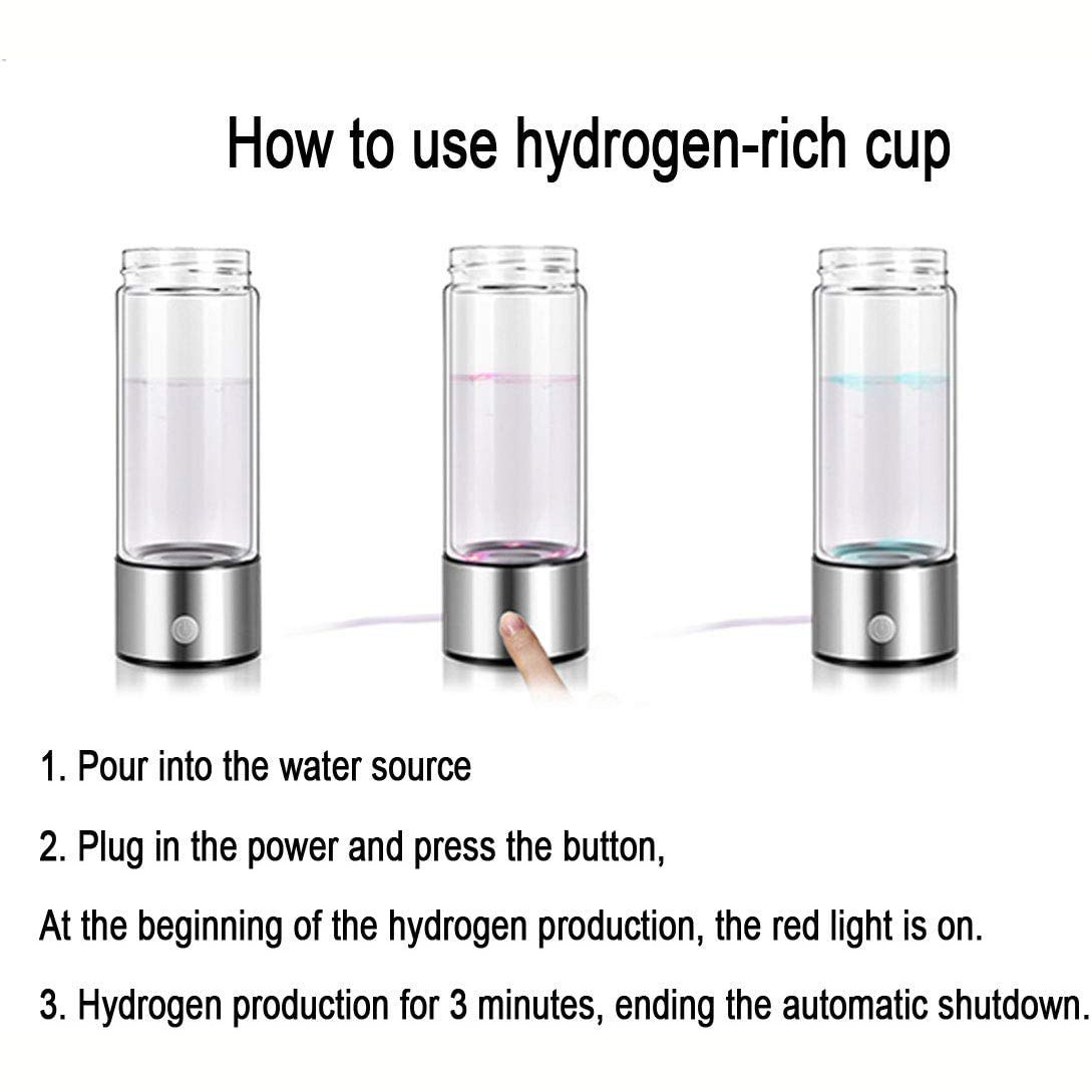 Hydrogen Water Bottle Portable Hydrogen Water Ionizer - Temu